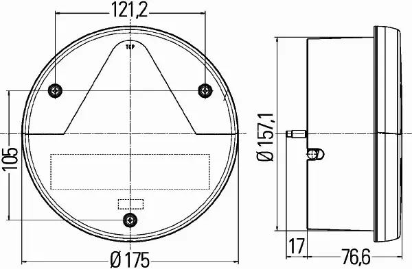 HELLA LAMPA TYLNA 2VA 012 497-051 