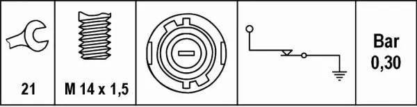 HELLA CZUJNIK CIŚNIENIA OLEJU 6ZL 007 675-001 