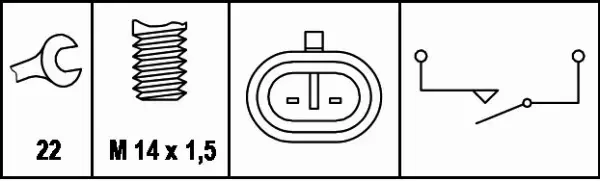 HELLA WŁĄCZNIK ŚWIATEŁ COFANIA 6ZF 008 621-011 