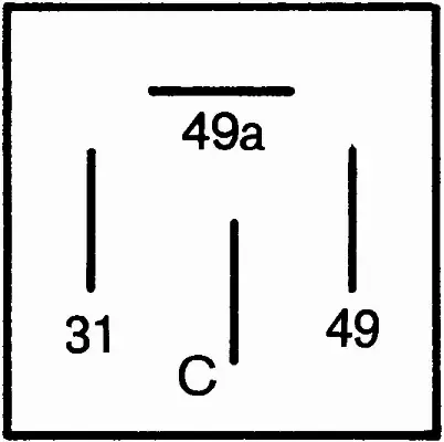 HELLA PRZEKAŹNIK KIERUNKOWSKAZÓW 4DB 001 887-041 