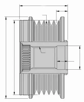 HELLA SPRZĘGŁO ALTERNATORA 9XU 358 038-711 