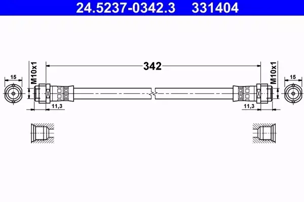 ATE PRZEWÓD HAMULCOWY 24.5237-0342.3 