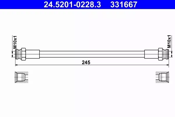 ATE PRZEWÓD HAMULCOWY 24.5201-0228.3 