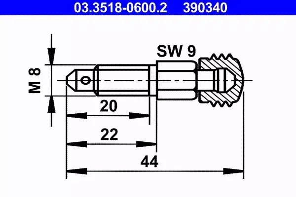 ATE ODPOWIETRZNIK HAMULCOWY 03.3518-0600.2 