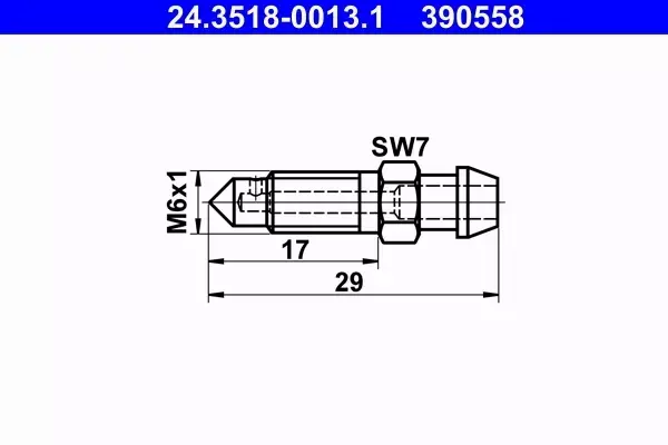 ATE ODPOWIETRZNIK HAMULCOWY 24.3518-0013.1 