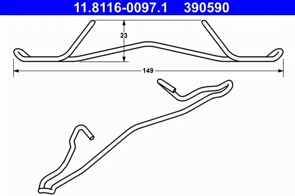 ATE SPRĘŻYNA ZACISKU 11.8116-0097.1 
