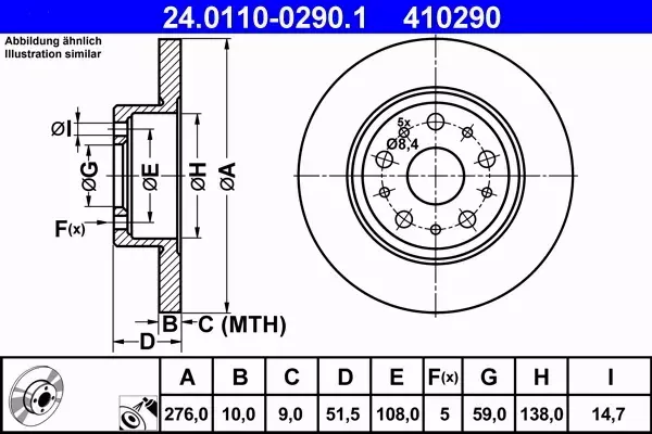 ATE TARCZE+KLOCKI PRZÓD+TYŁ ALFA ROMEO 166 310+276MM 