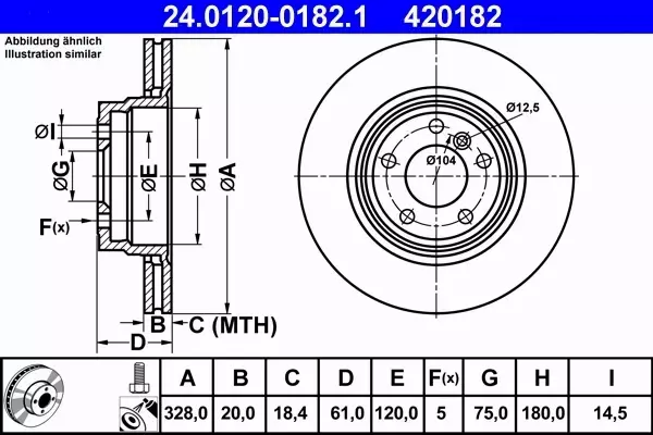 ATE TARCZE+KLOCKI+CZUJNIK TYŁ BMW 7 E38 328MM 