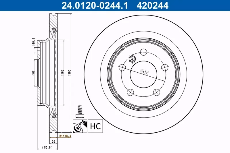 ATE TARCZE+KLOCKI PRZÓD+TYŁ BMW 1 F40 2 F44 X1 F48 X2 F39 360+300MM 