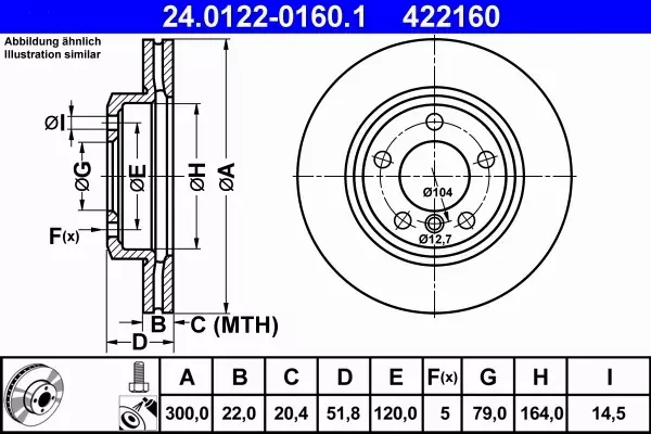 ATE TARCZE PRZÓD BMW 3 E46 Z3 Z4 300MM SUPER HIT 