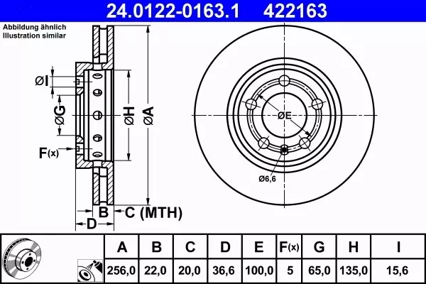 ATE TARCZE+KLOCKI PRZÓD+TYŁ A3 LEON GOLF BORA 310+256MM 