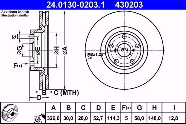 ATE TARCZE+KLOCKI PRZÓD+TYŁ SUBARU IMPREZA GR WRX 326+286MM 