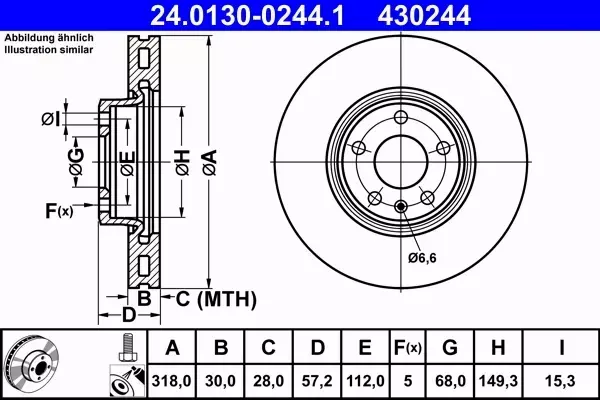 ATE TARCZE+KLOCKI PRZÓD AUDI A4 B9 A5 F5 Q5 FY 318MM 