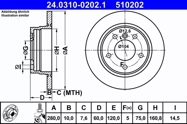 ATE POWERDISC TARCZE + KLOCKI TYŁ BMW 3 E36 E46 