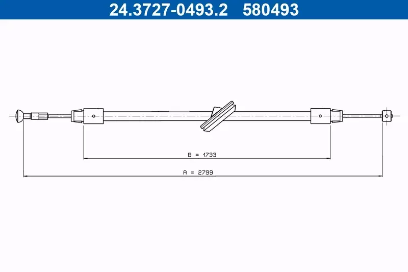 ATE LINKA HAMULCA RĘCZNEGO MERCEDES VITO VIANO W639 