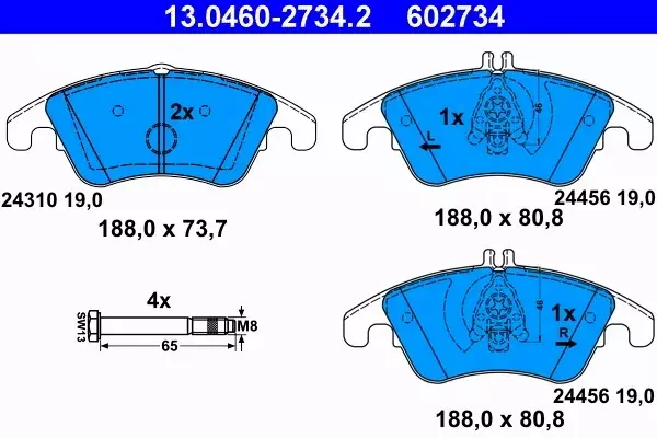 ATE KLOCKI HAMULCOWE 13.0460-2734.2 