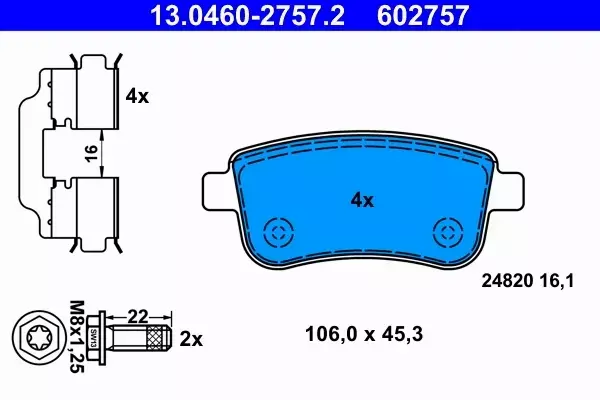 ATE TARCZE+KLOCKI PRZÓD+TYŁ RENAULT GRAND SCENIC III 296+274MM 