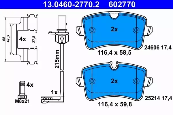 ATE TARCZE+KLOCKI PRZÓD+TYŁ AUDI A6 C7 A7 4G 356+330MM 