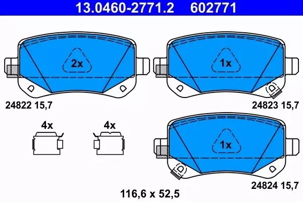 ATE KLOCKI HAMULCOWE TYŁ GRAND VOYAGER V (RT) 