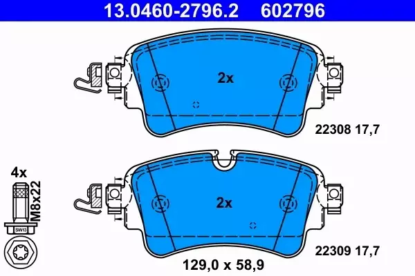 ATE TARCZE+KLOCKI PRZÓD+TYŁ AUDI A4 B9 A5 F5 314MM 