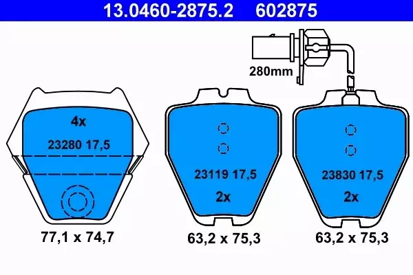 ATE TARCZE+KLOCKI PRZÓD+TYŁ AUDI A6 C5 321+269MM 