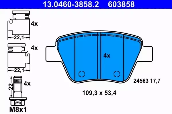 ATE TARCZE+KLOCKI P+T VW EOS SCIROCCO BEETLE 312MM 