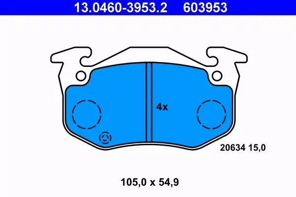 ATE KLOCKI PRZÓD RENAULT TWINGO C06 S06 