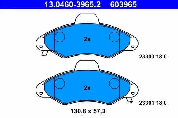 ATE KLOCKI HAMULCOWE PRZÓD FORD ESCORT V VI VII 