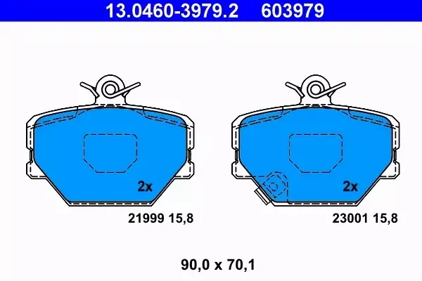 ATE TARCZE+KLOCKI PRZÓD SMART 450 451 280MM 