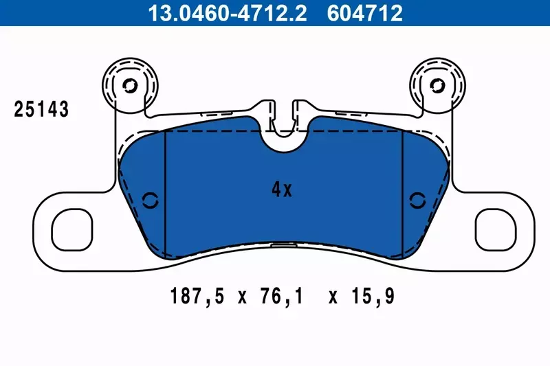 ATE KLOCKI HAMULCOWE 13.0460-4712.2 