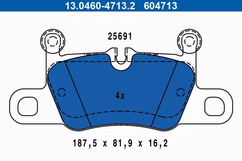 ATE TARCZE+KLOCKI TYŁ PORSCHE 911 991 330MM 