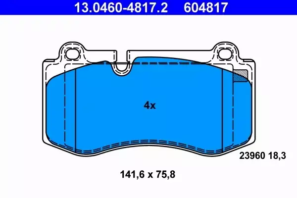 ATE KLOCKI HAMULCOWE 13.0460-4817.2 