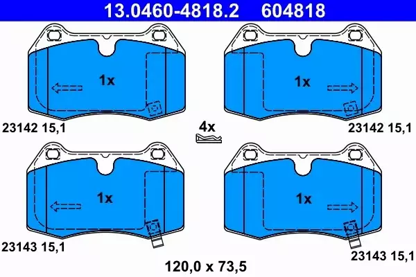 ATE TARCZE+KLOCKI PRZÓD NISSAN 350Z 324MM 