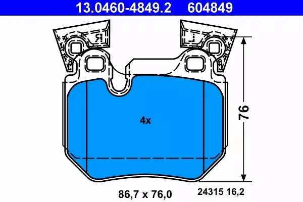 ATE TARCZE+KLOCKI PRZÓD+TYŁ BMW 1 E82 E88 338+324MM 