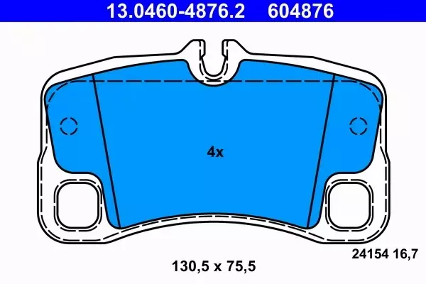 ATE KLOCKI HAMULCOWE 13.0460-4876.2 