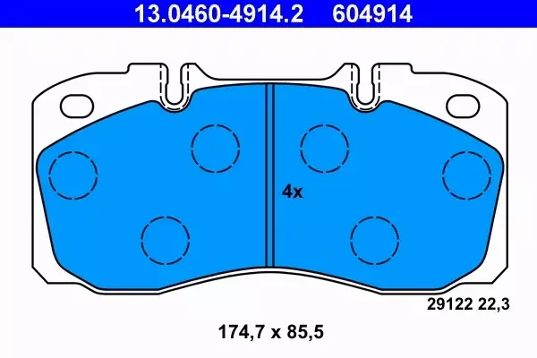 ATE KLOCKI HAMULCOWE 13.0460-4914.2 