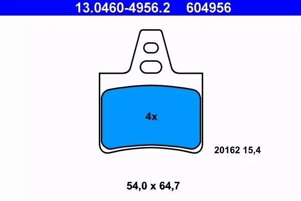 ATE KLOCKI HAMULCOWE TYŁ 13.0460-4956.2 