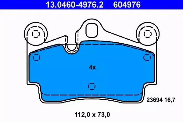 ATE TARCZE+KLOCKI TYŁ AUDI Q7 VW TOUAREG PORSCHE CAYENNE 330MM 