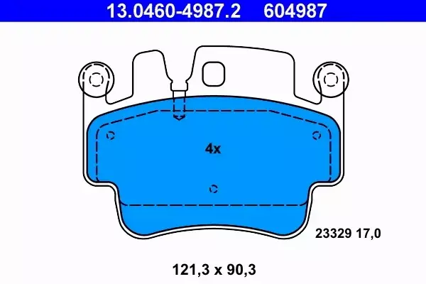 ATE KLOCKI HAMULCOWE 13.0460-4987.2 