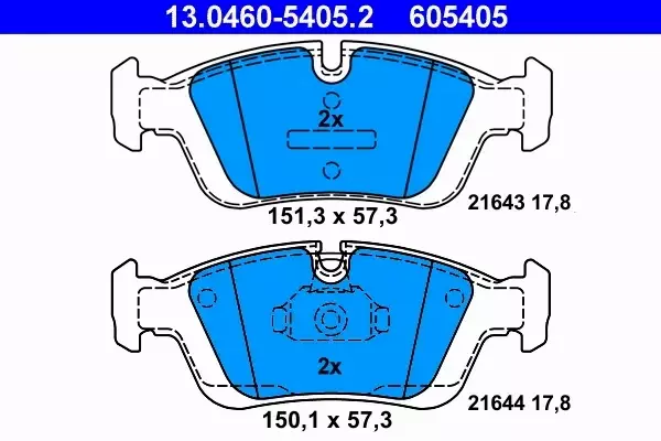 ATE TARCZE PD + KLOCKI PRZÓD BMW E46 328i 320d 150 