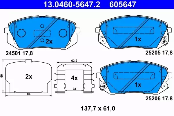 ATE TARCZE+KLOCKI PRZÓD HYUNDAI I40 KIA OPTIMA 320MM 