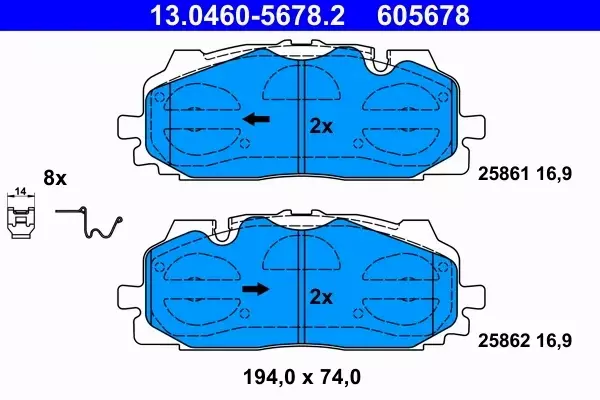 ATE TARCZE+KLOCKI PRZÓD AUDI Q7 4M 349MM 