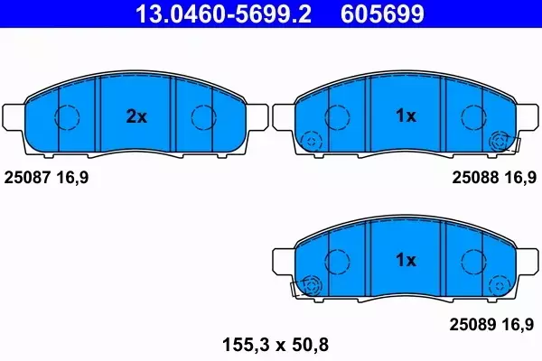 ATE KLOCKI HAMULCOWE 13.0460-5699.2 