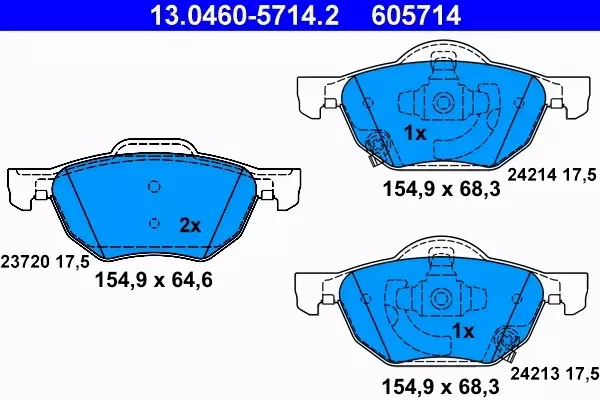 ATE TARCZE + KLOCKI PRZÓD HONDA ACCORD VIII 280MM 