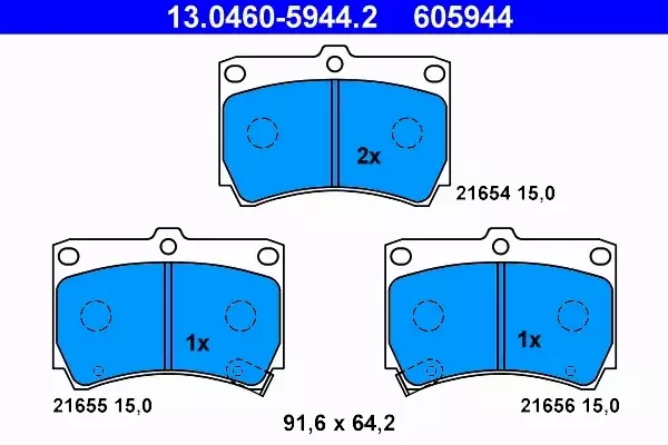 ATE KLOCKI PRZÓD MAZDA 121 323 IV V DEMIO KIA RIO 