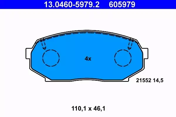 ATE KLOCKI HAMULCOWE 13.0460-5979.2 