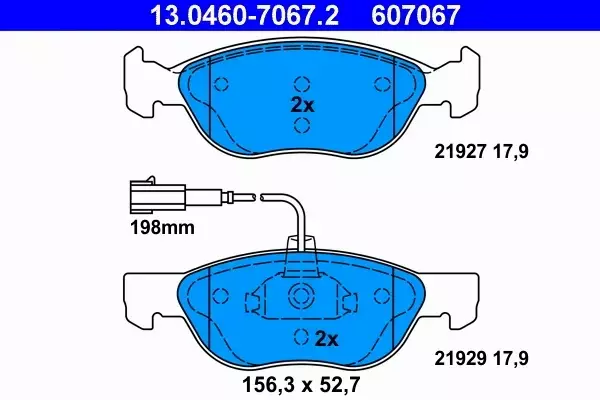 ATE KLOCKI PRZÓD ALFA ROMEO 145 146 