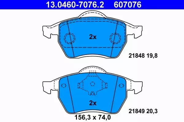 ATE KLOCKI VW SHARAN SEAT ALHAMBRA FORD GALAXY 