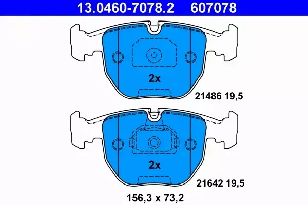 ATE TARCZE + KLOCKI PRZÓD BMW X3 3.0 X5 3.0-4.4 PR 