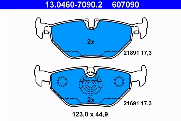 ATE KLOCKI HAMULCOWE 13.0460-7090.2 